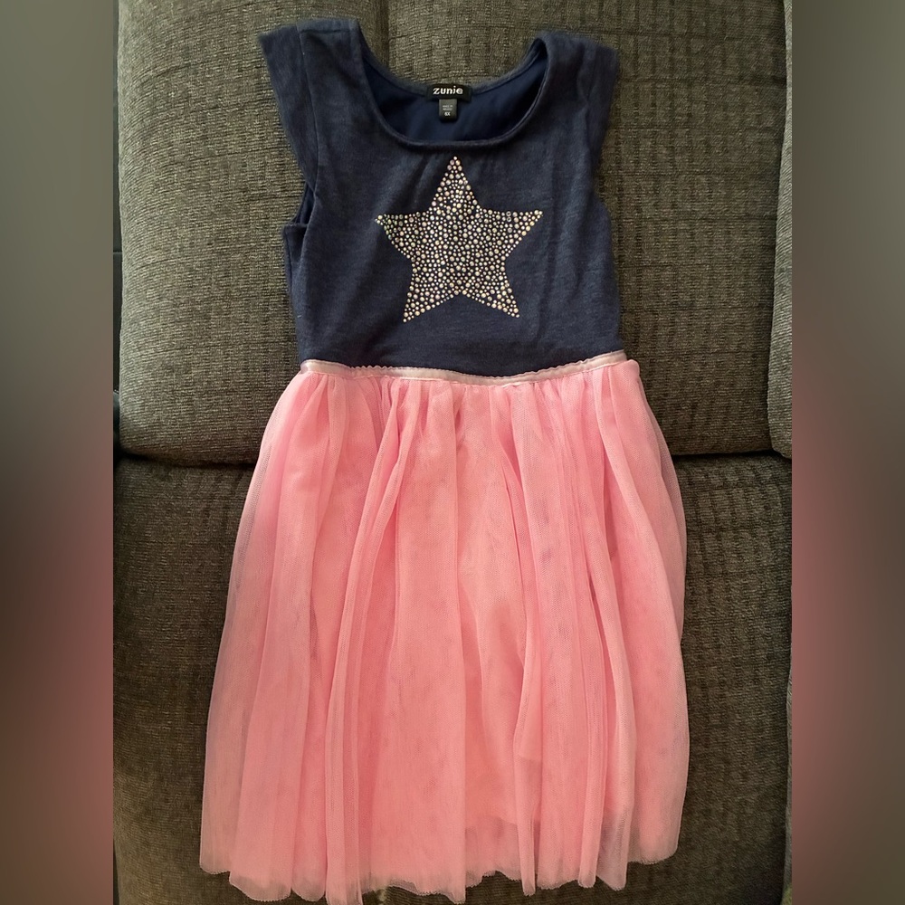 Zunie Girls Knit and Tulle Dress size 6x